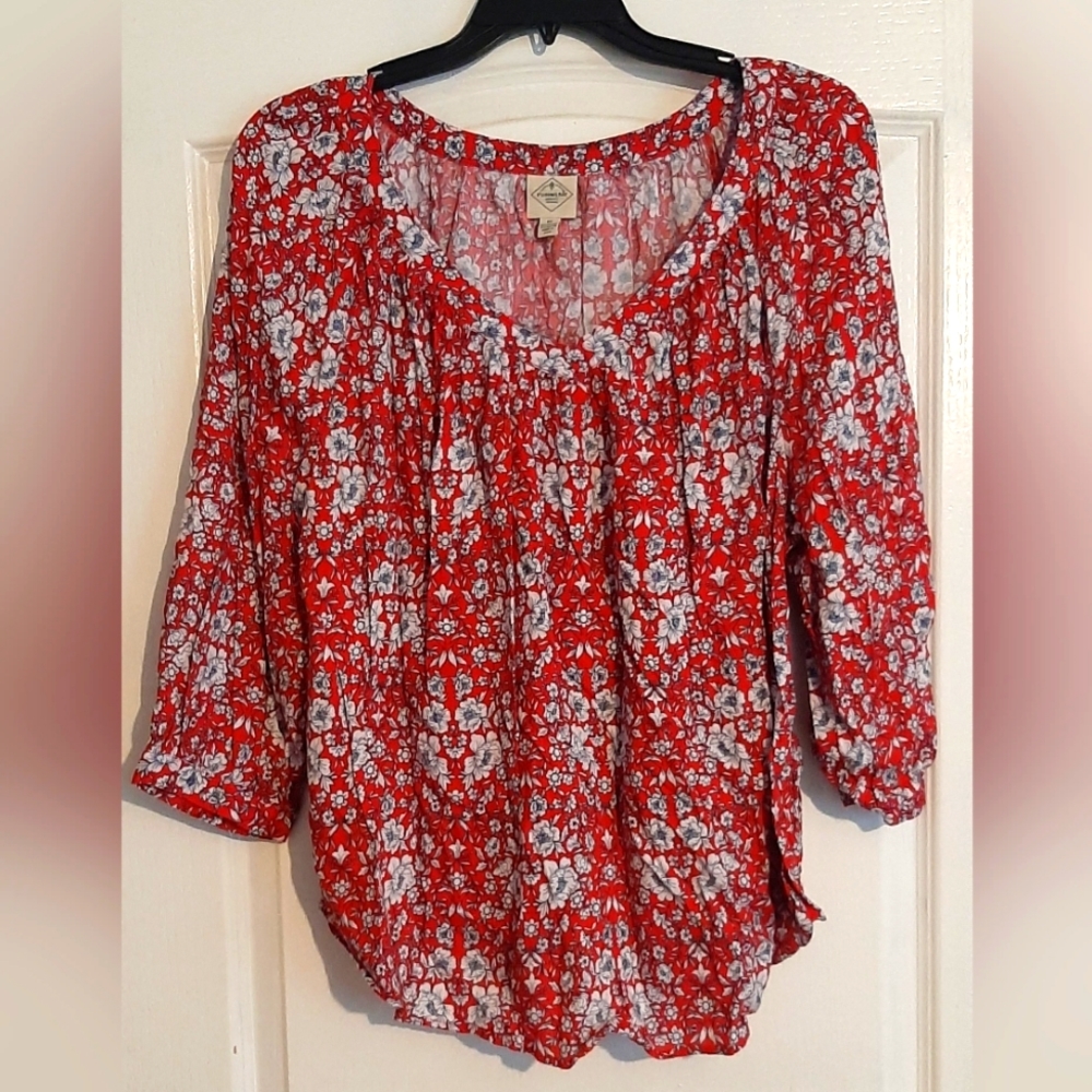 St John's Bay 3/4 sleeve blouse size 2X
